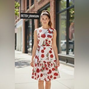 Betsy Johnson Fit and Flare Floral Dress